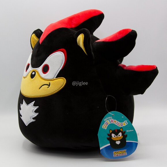7" SEGA Shadow of Sonic the Hedgehog Squishmallows Edition Plush Toys BNWT - Picture 2 of 6